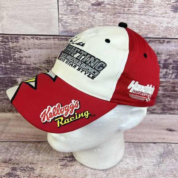 RARE Terry Labonte 44 Kelloggs Racing Hat Snapback Cap Lone Star Shark Tooth VG - Picture 3 of 15